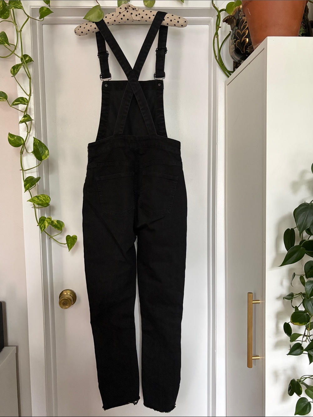 Madewell Black Women's Denim Overalls